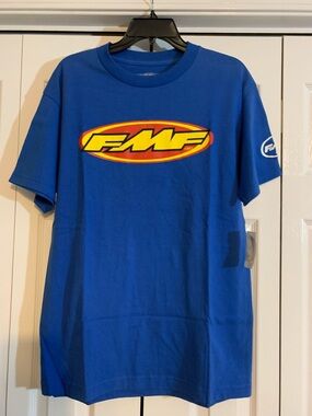 FMF Blue Logo Short Sleeve Tee